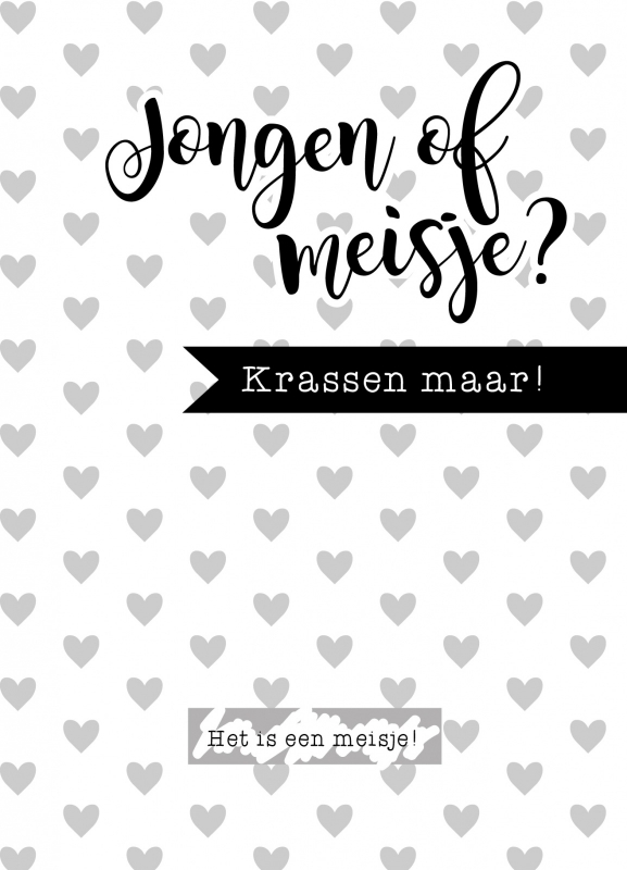 Jongen of meisje? | Het is een meisje!