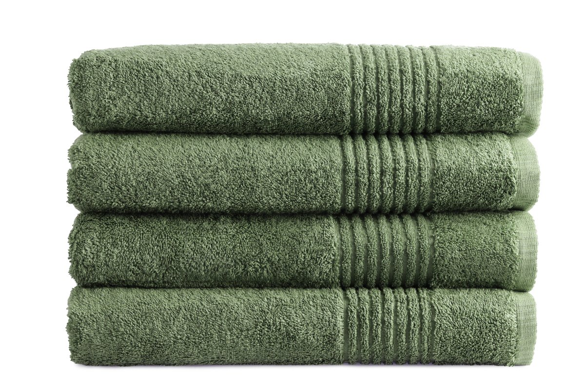 Handdoek Supreme – 4 stuks – 70×140 – oud groen