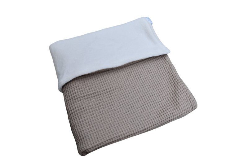 Wiegdeken Beige Fleece - Afbeelding 2