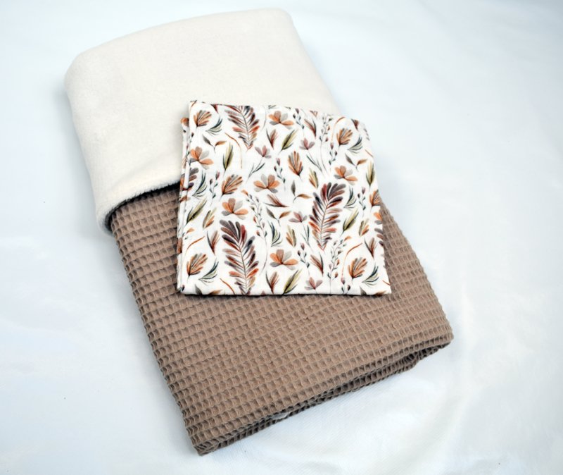 Wiegdeken Beige Fleece - Afbeelding 3